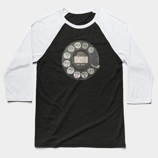 Vintage Rotary Dial Baseball T-Shirt by Do Something Today